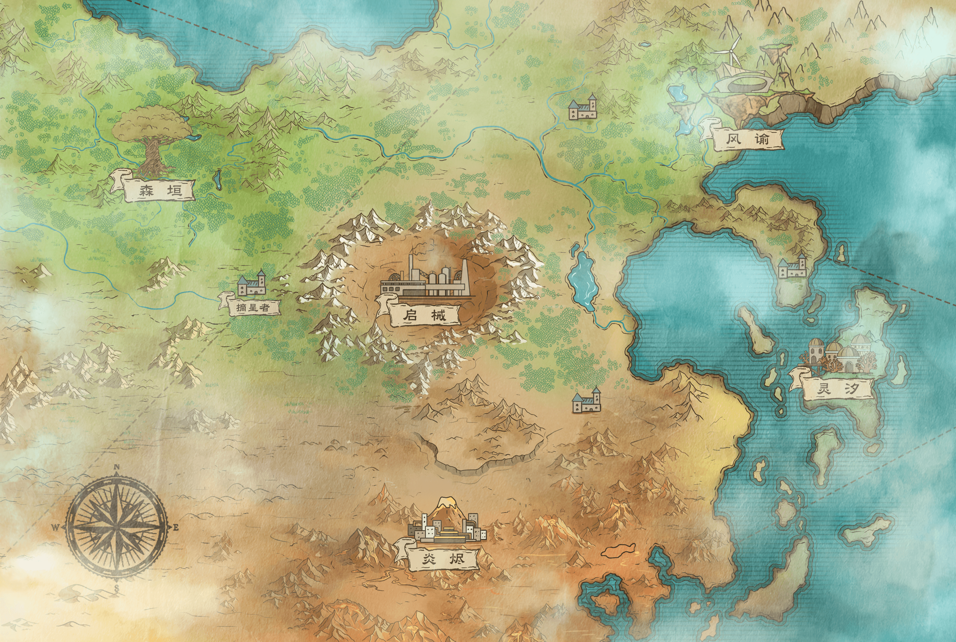 AEtheR 世界地图